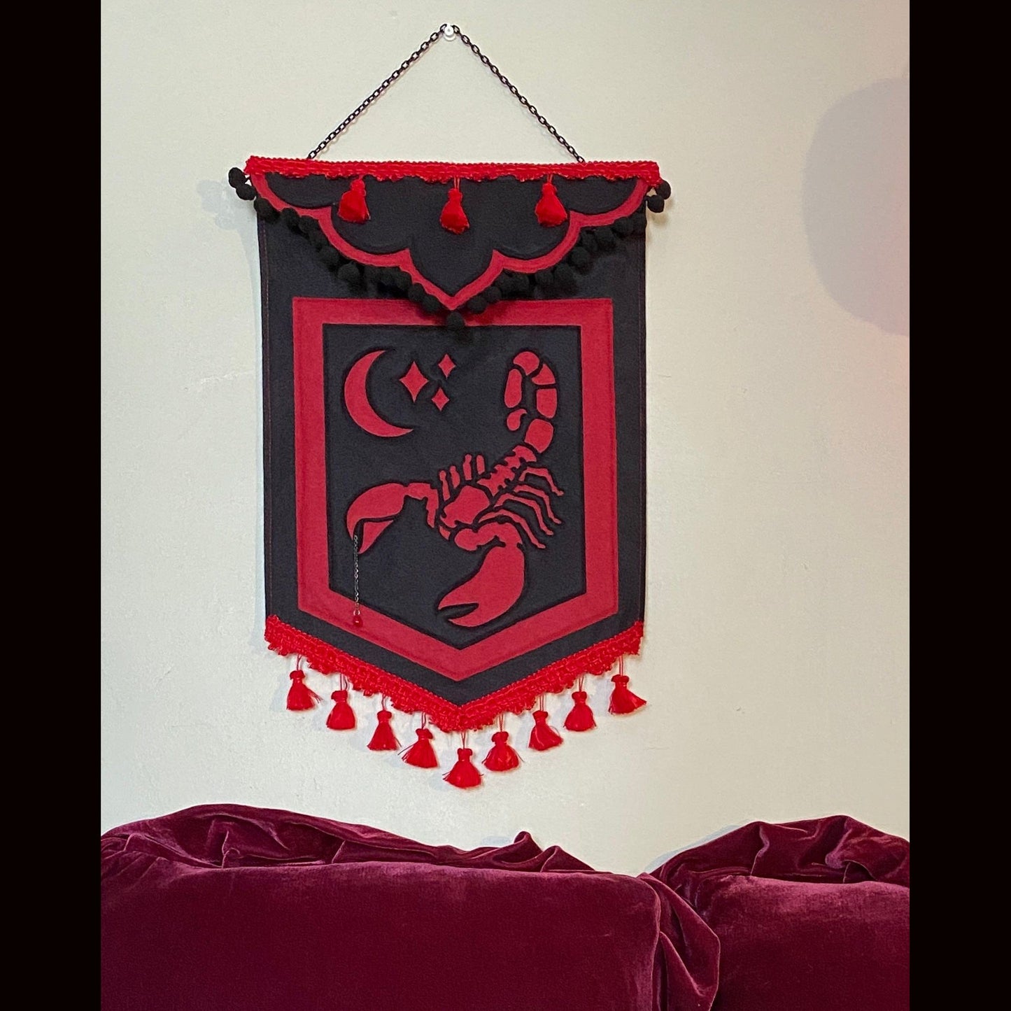 Felt Scorpion Banner