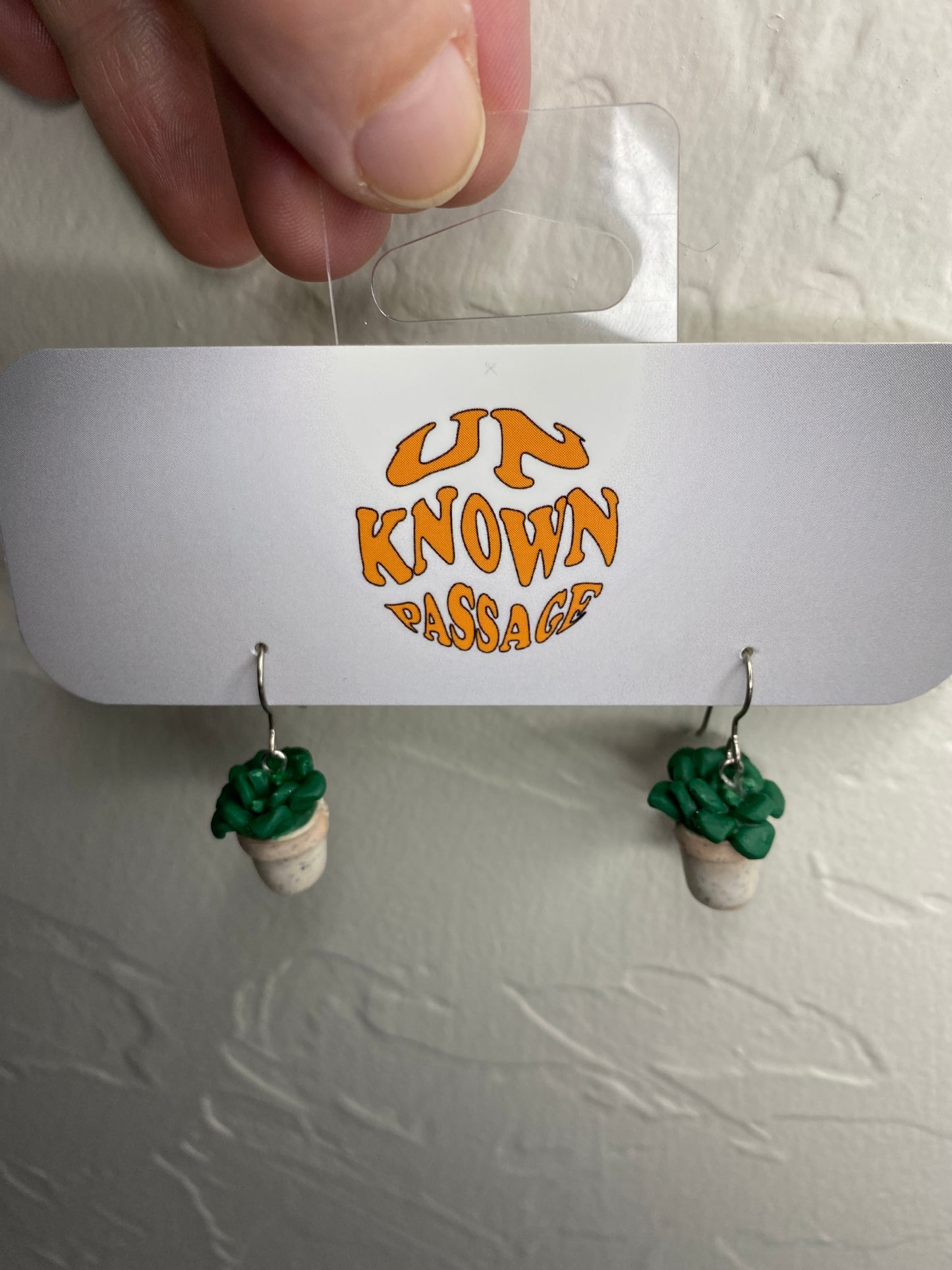 Potted Succulent Earrings