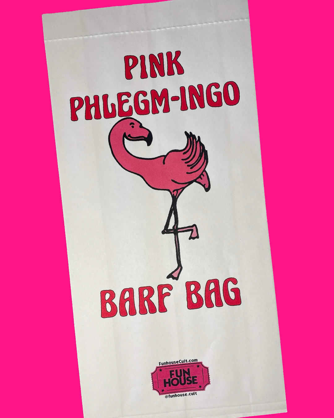 Pink Flamingos Barf Bag