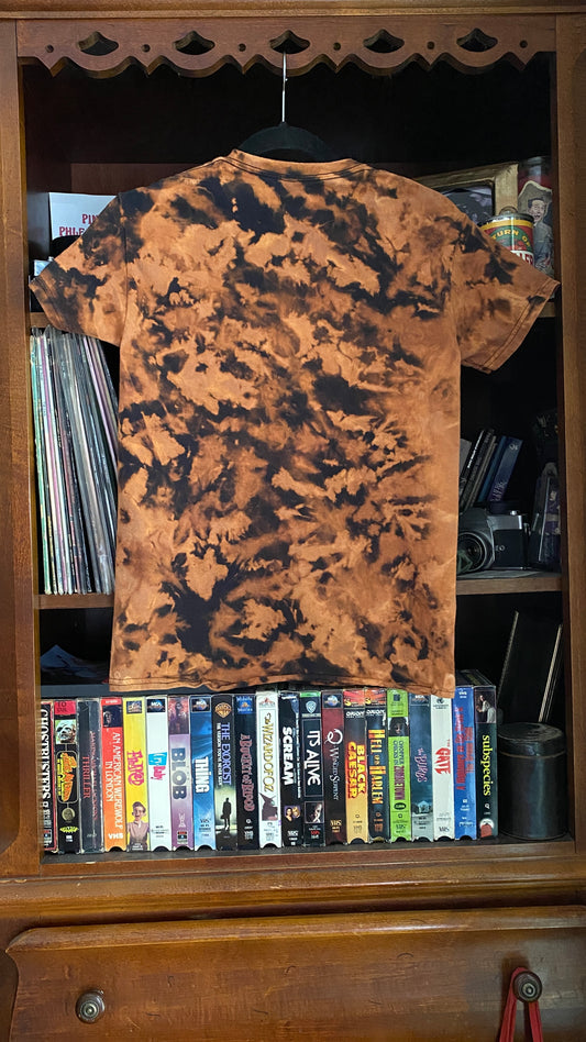 Spider Baby bleach dye shirt S
