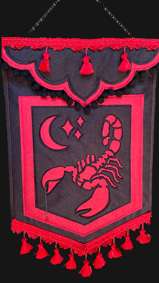 Felt Scorpion Banner