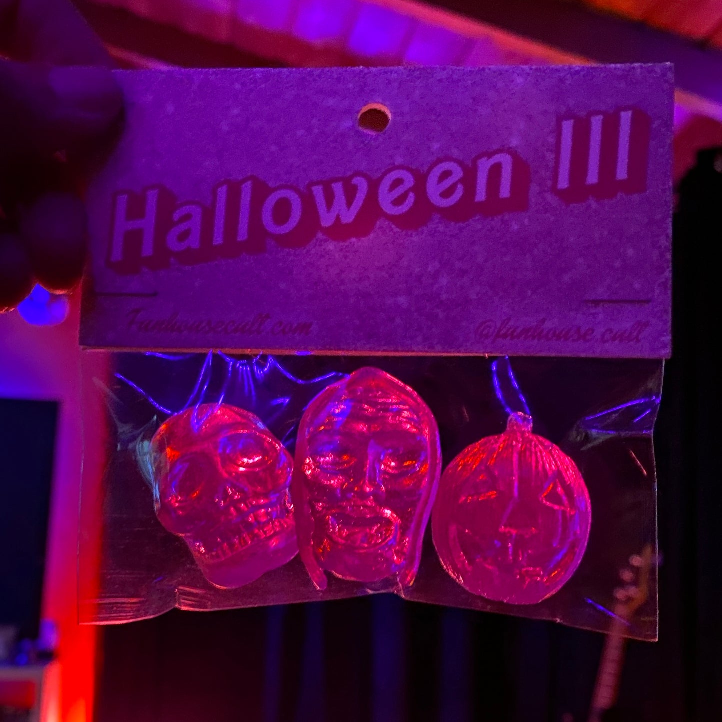 Halloween III clear pink collectible toy
