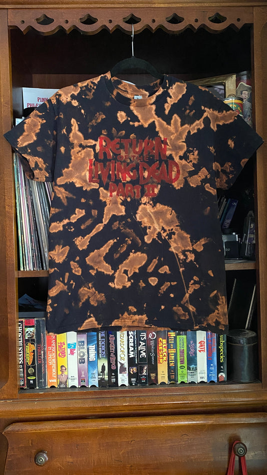 Return of the Living Dead Part II bleach dye shirt M