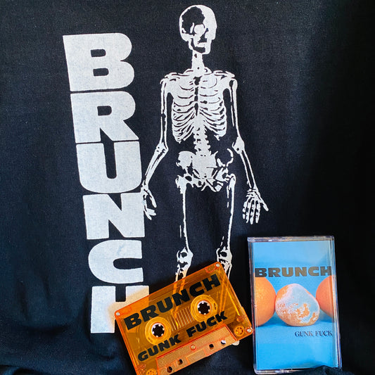 Brunch "Gunk Fuck" Cassette + Skeleton Shirt Bundle